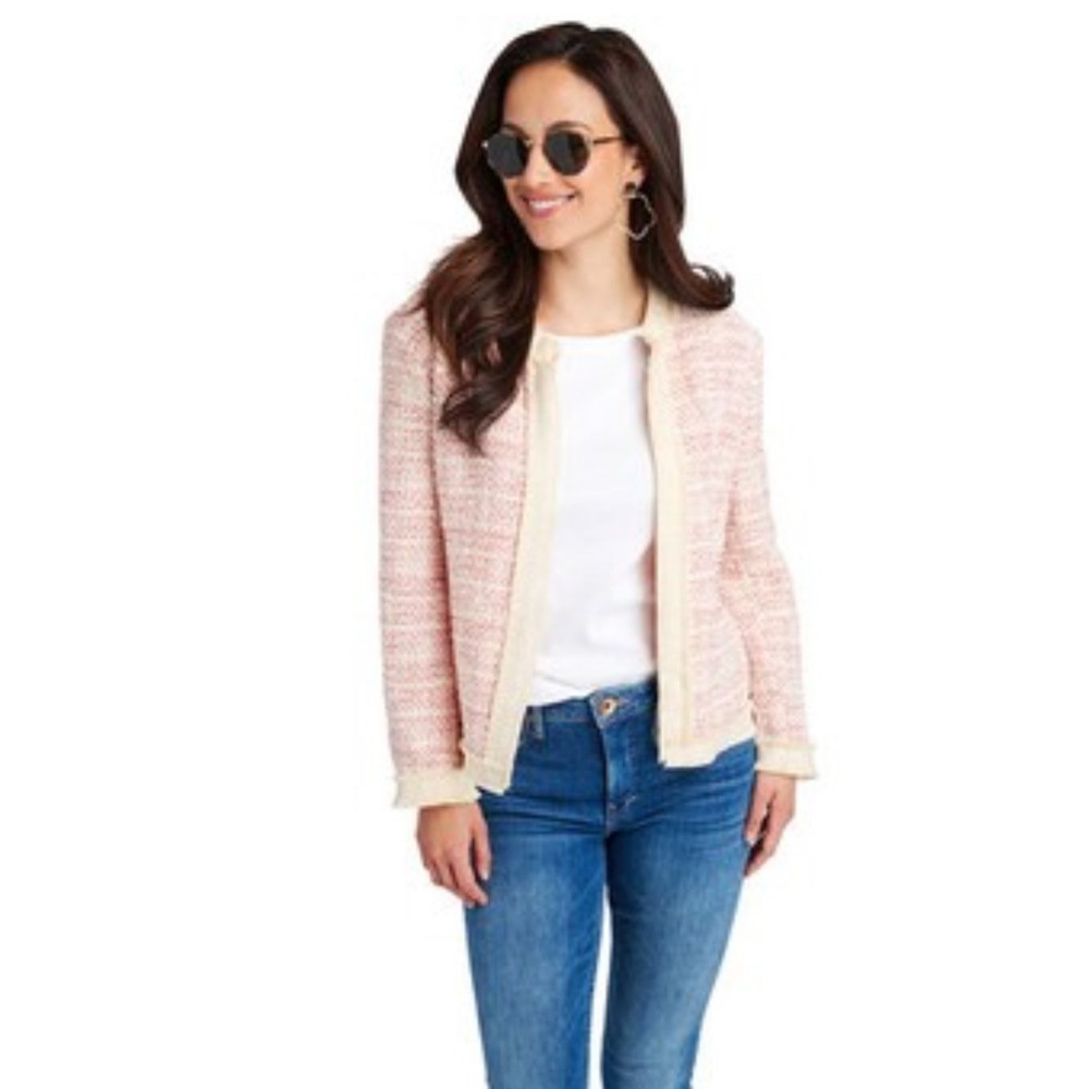 NEW Vinyard Vines Textured Fringe Jacket